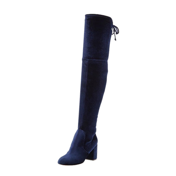 Charles by Charles David Owen Stretch Velvet Over The Knee Boot