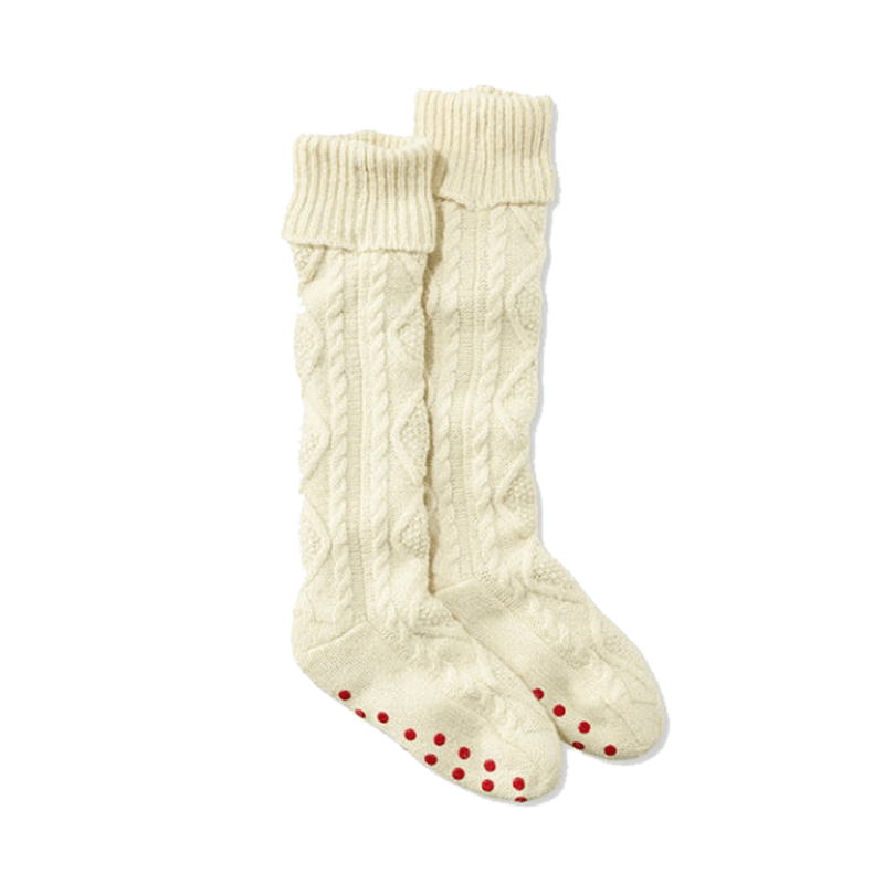 L.L. Bean Fireside Gripper Socks Story + Rain