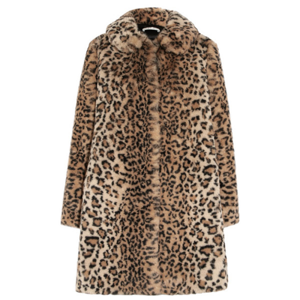 Alice + Olivia - Kinsley Oversized Leopard-Print Faux Fur Coat | Story ...