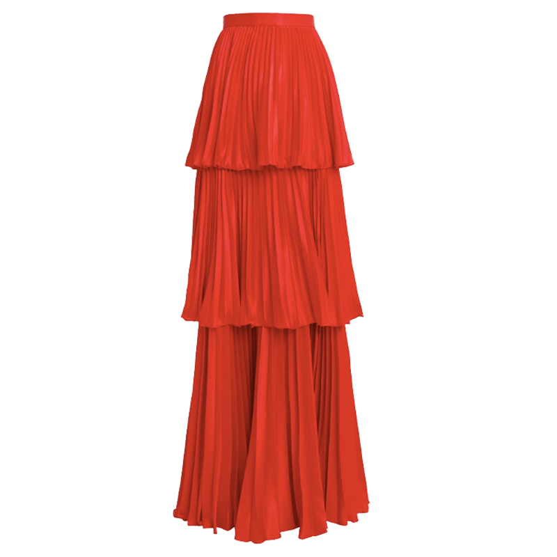 tier maxi skirt