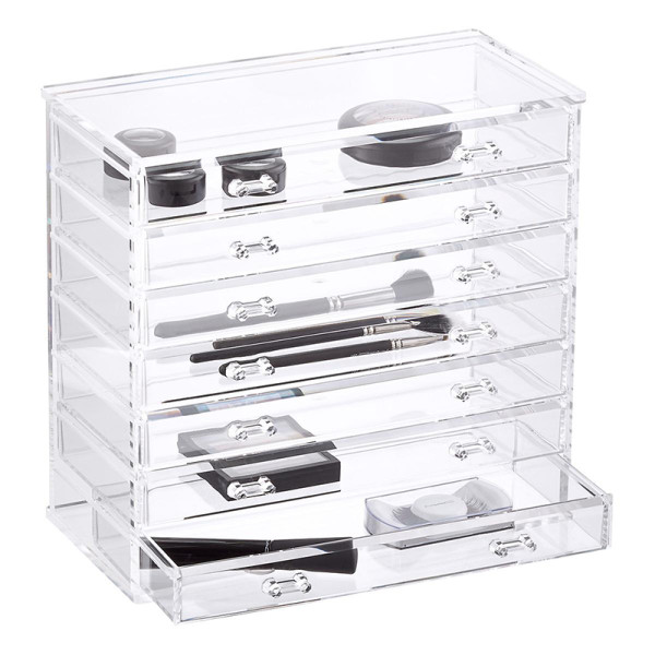 The container store 7 drawer premium clear acrylic chest