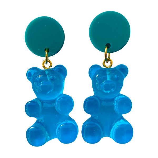 Holst   lee blue gummy bear earrings