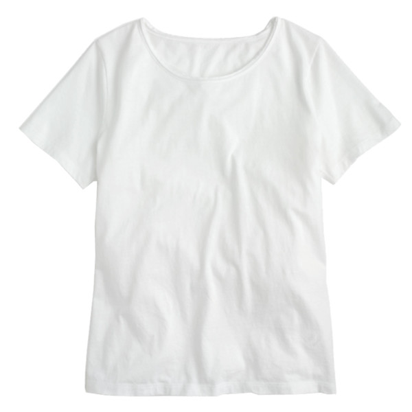 J. crew supersoft supima   raw edge t shirt