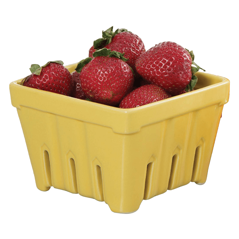 ceramic strawberry basket