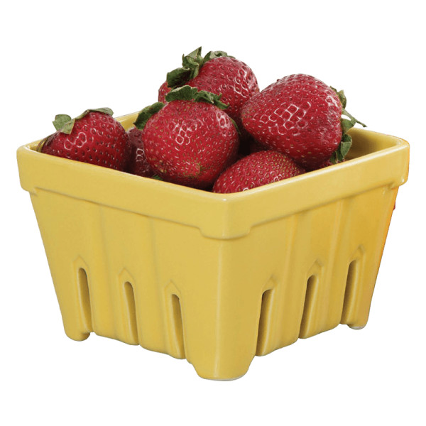 Exultimate ceramic fruit stand berry basket