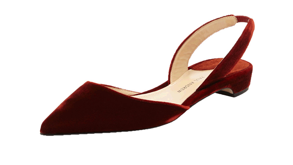 Paul andrew rhea suede slingback deals flats