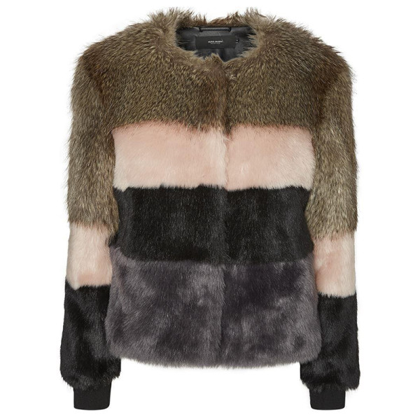Vero moda dona short faux fur jacket