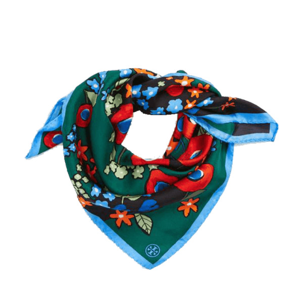 Tory burch floral silk neckerchief