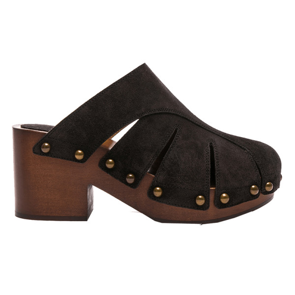 Chloe suede quinty clogs