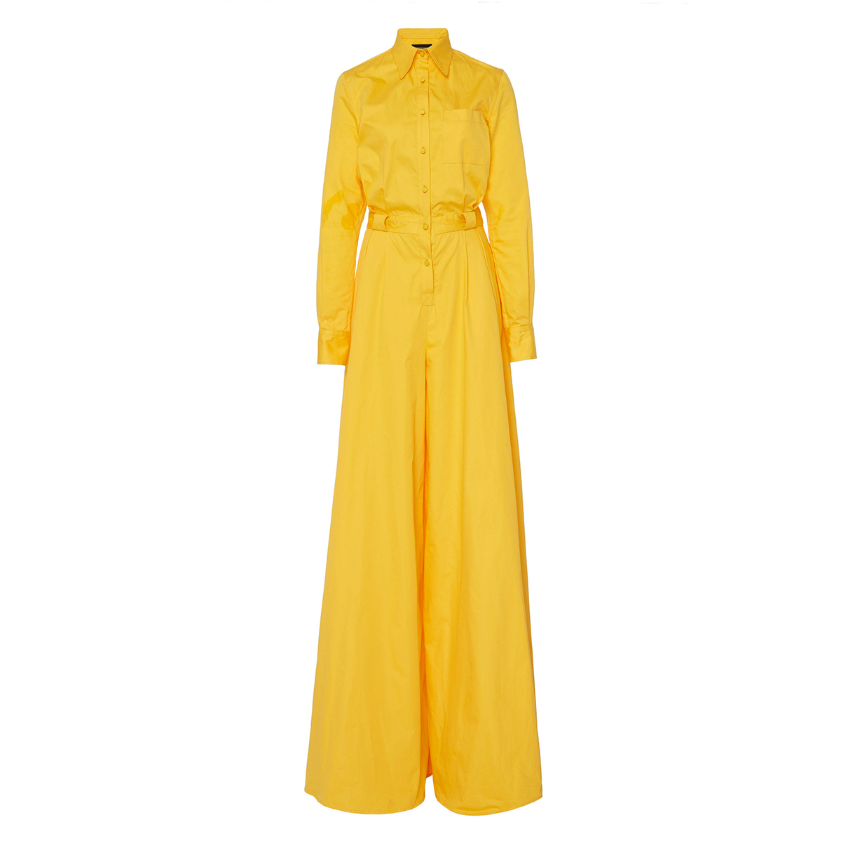 brandon maxwell yellow jumpsuit