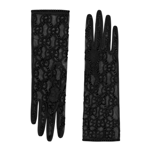 Gucci - Tulle Gloves With GG Motif | Story + Rain Gucci - Tulle Gloves With GG Motif | Story + Rain