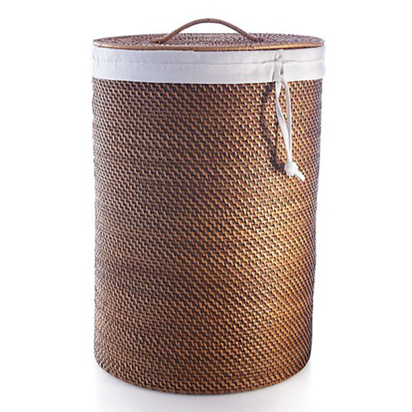 Crate   barrel sedona honey hamper with liner set
