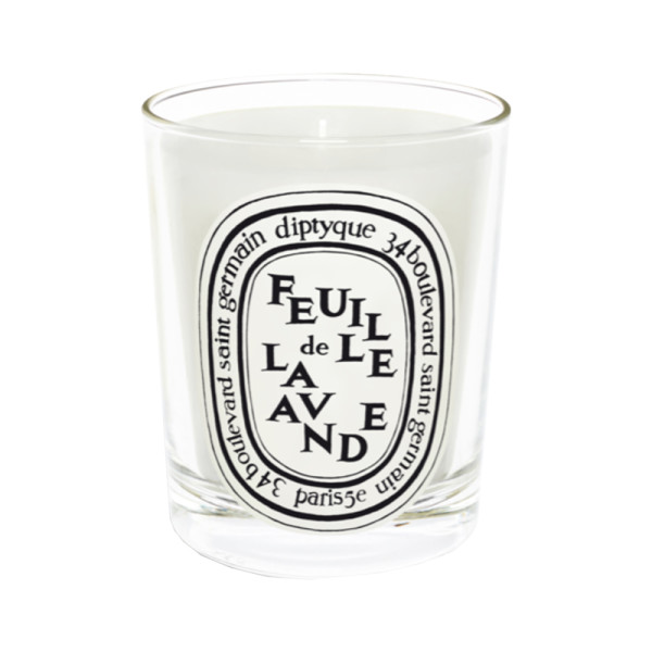 Feuille de lavande candle