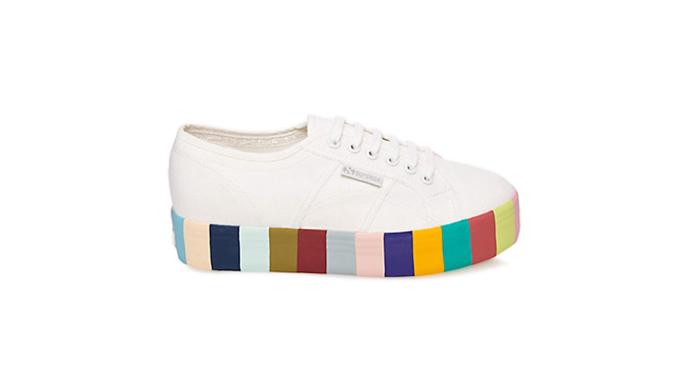 Superga Rainbow Platforms Story Rain