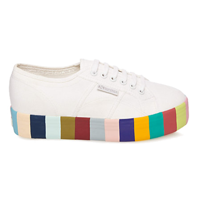 Superga rainbow platforms