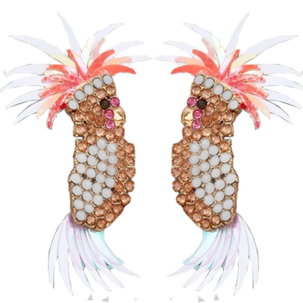 Bauble bar cockatoo drop earrings