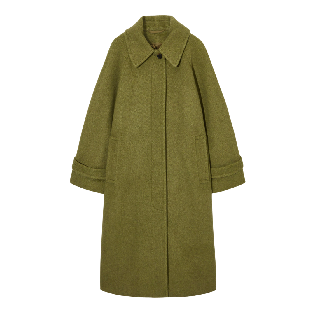 Cos tailored herringbone coat
