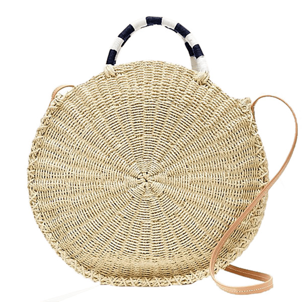 J crew circle straw crossbody bag discount