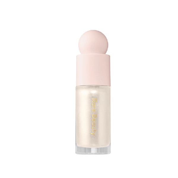 Rare Beauty by Selena Gomez Positive Light Liquid Luminizer Highlight in Enlighten Story + Rain Rare Beauty by Selena Gomez Positive Light Liquid Luminizer Highlight in Enlighten Story + Rain
