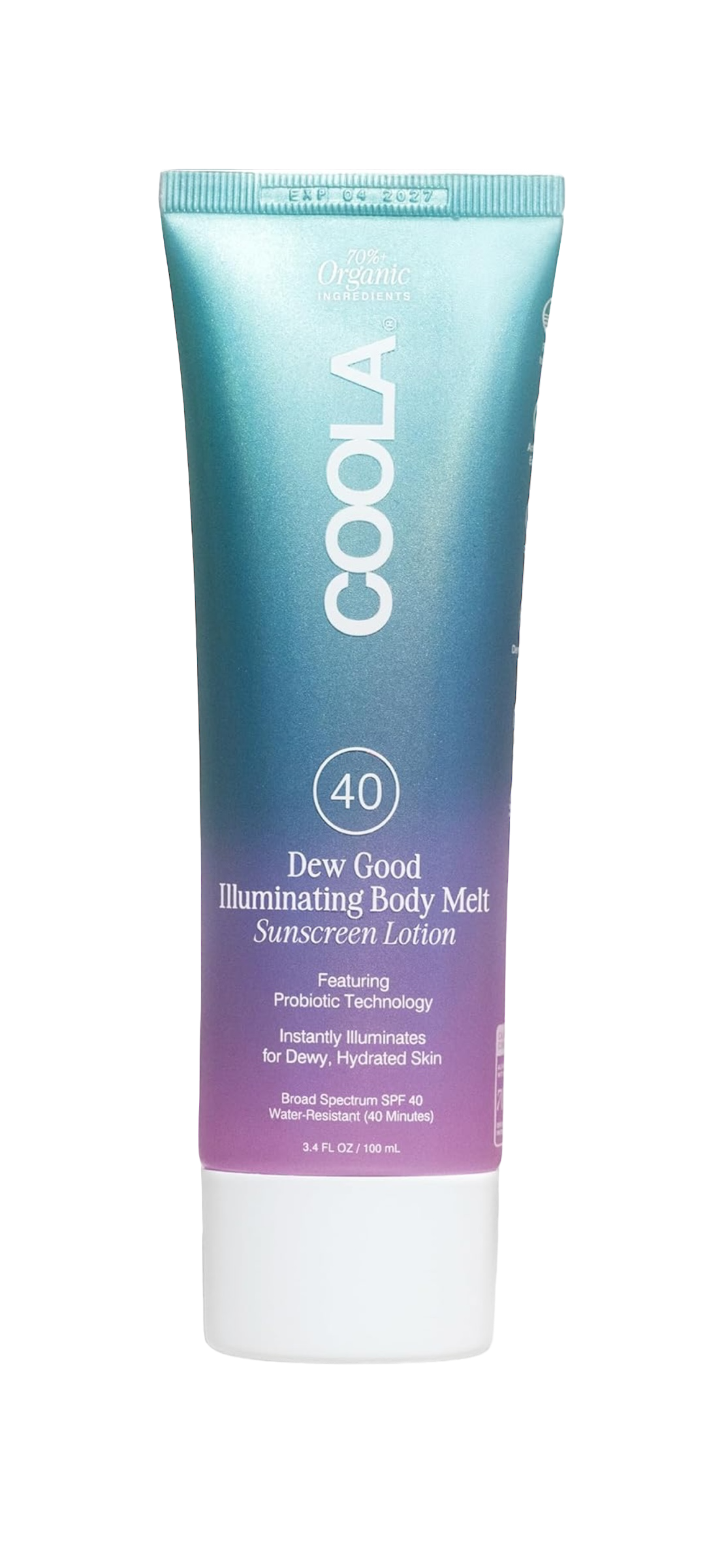 - Coola Organic Dew Good Illuminating Body Melt Sunscreen | Story + Rain