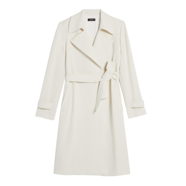 Theory - Oaklane Trench Coat In Crepe | Story + Rain