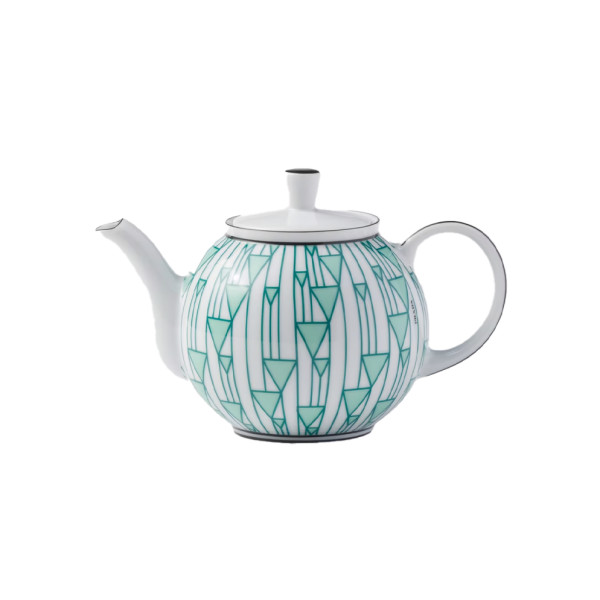 Prada porcelain teapot   vienna green