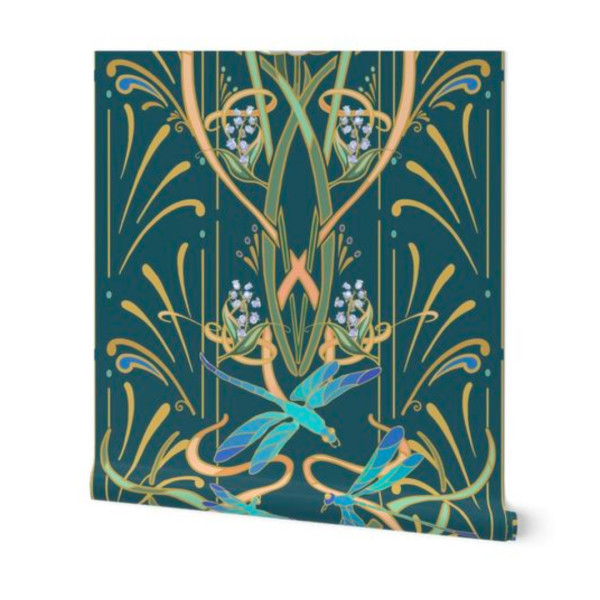 Art Nouveau Design Postcard Set (1) - Set of 25 Artist Postcards - Orn –  The NeckahNeck Forest Arts Collective