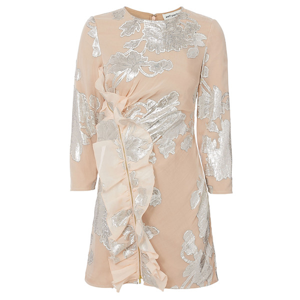 Self-Portrait - Metallic Fil Coup Mini Dress | Story + Rain Self-Portrait - Metallic Fil Coup Mini Dress | Story + Rain