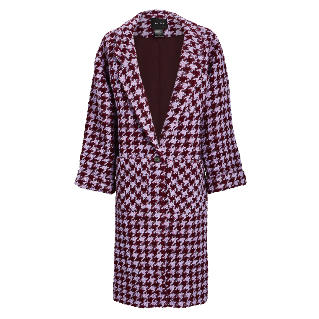 Smythe houndstooth duster coat