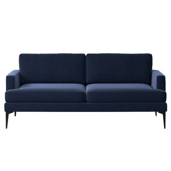 West elm andes sofa  76.5     ink blue