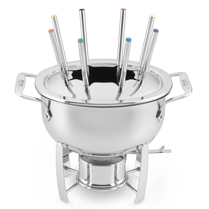 Williams Sonoma AllClad CastAluminum Fondue Pot Story + Rain