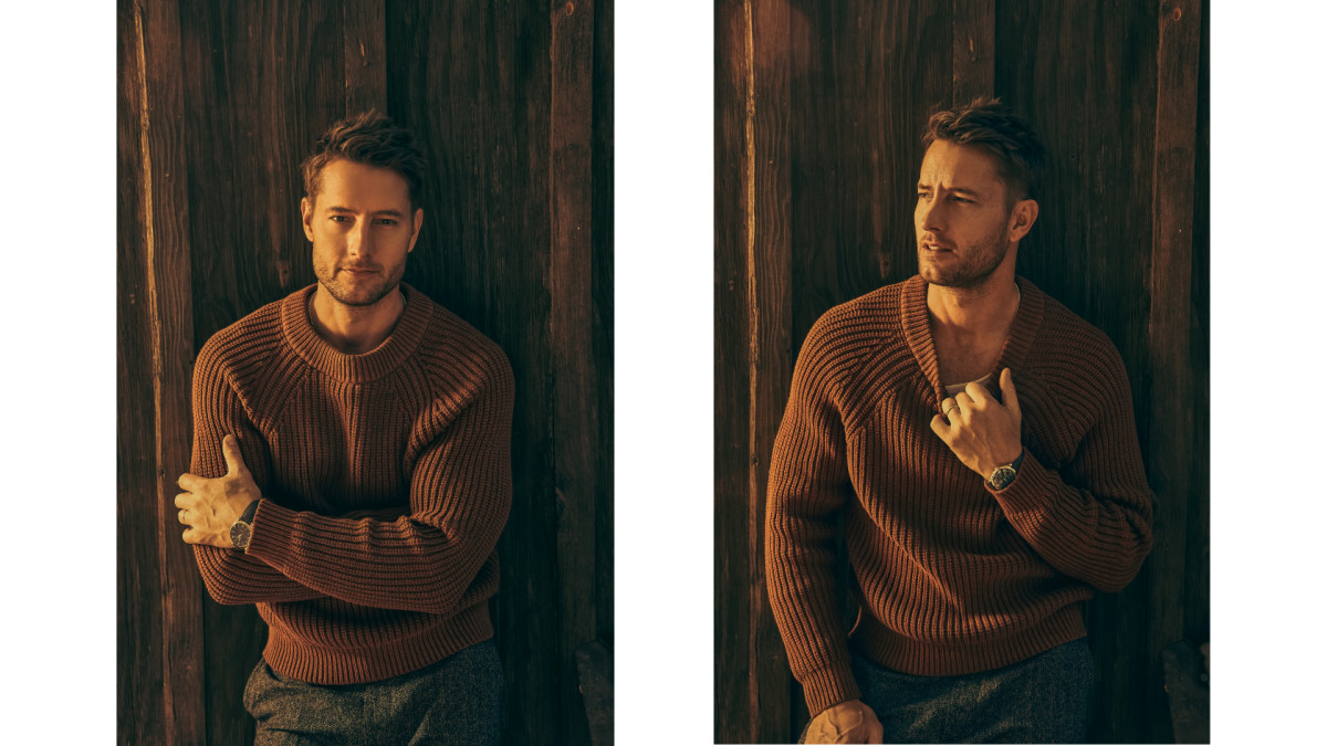 Justin hartley sweater side by side