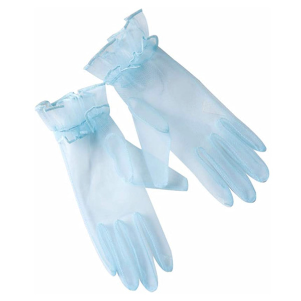 Sky Blue Wedding Gloves, Wedding Party Dress