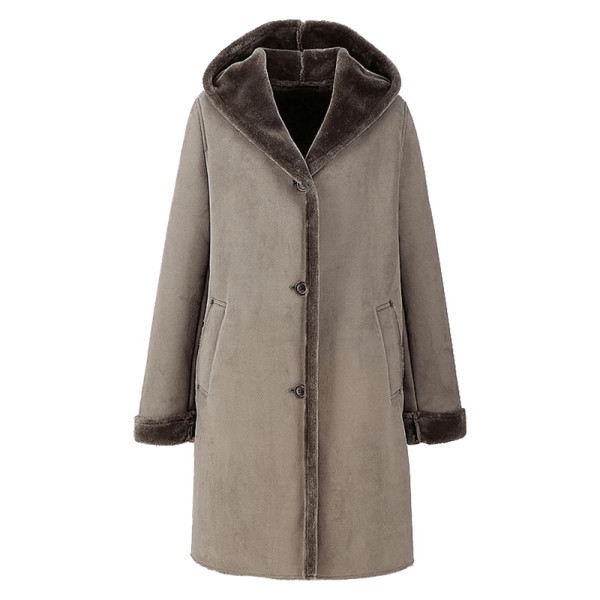 Uniqlo - Faux Shearling Hooded Coat