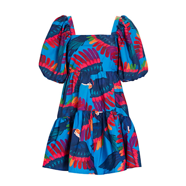 Farm Rio - Rainbow Macaw Mini Dress | Story + Rain Farm Rio - Rainbow Macaw Mini Dress | Story + Rain