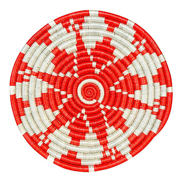 All across africa hope kisumu trivet  blazing orange ivory