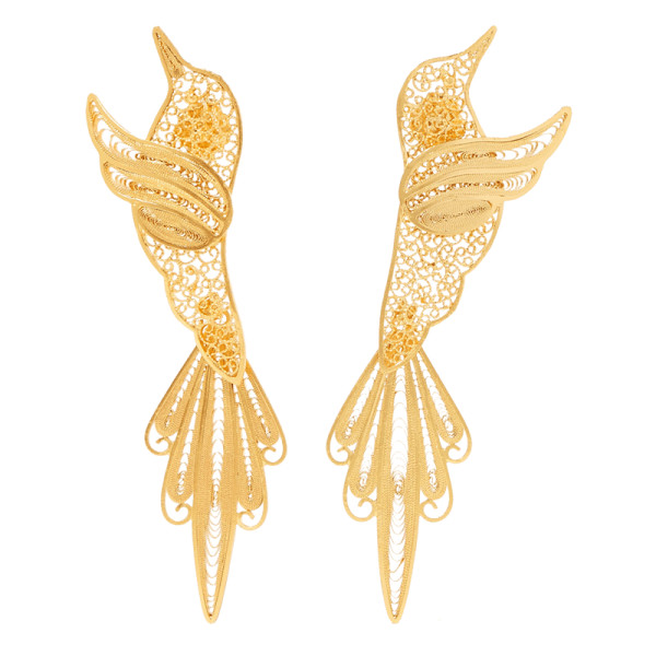 Mallarino colibri gold vermeil earrings