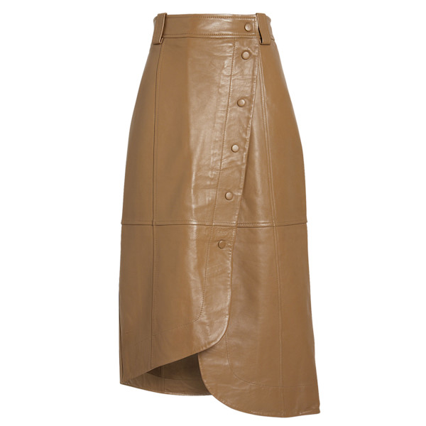 Ganni - Lamb Leather Wrap Skirt | Story + Rain Ganni - Lamb Leather Wrap Skirt | Story + Rain