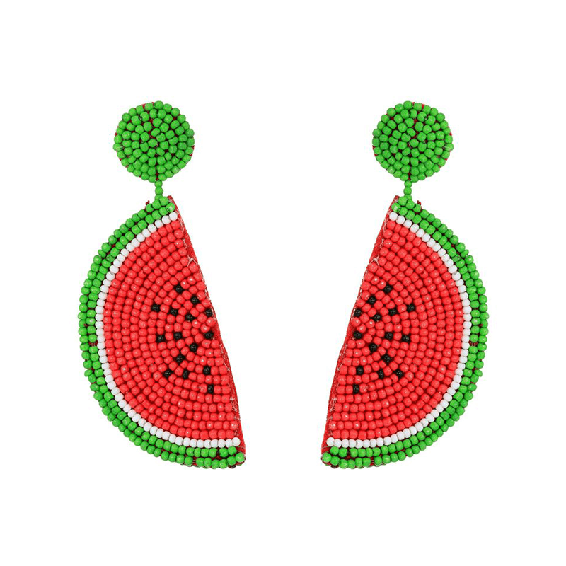 watermelon clip on earrings