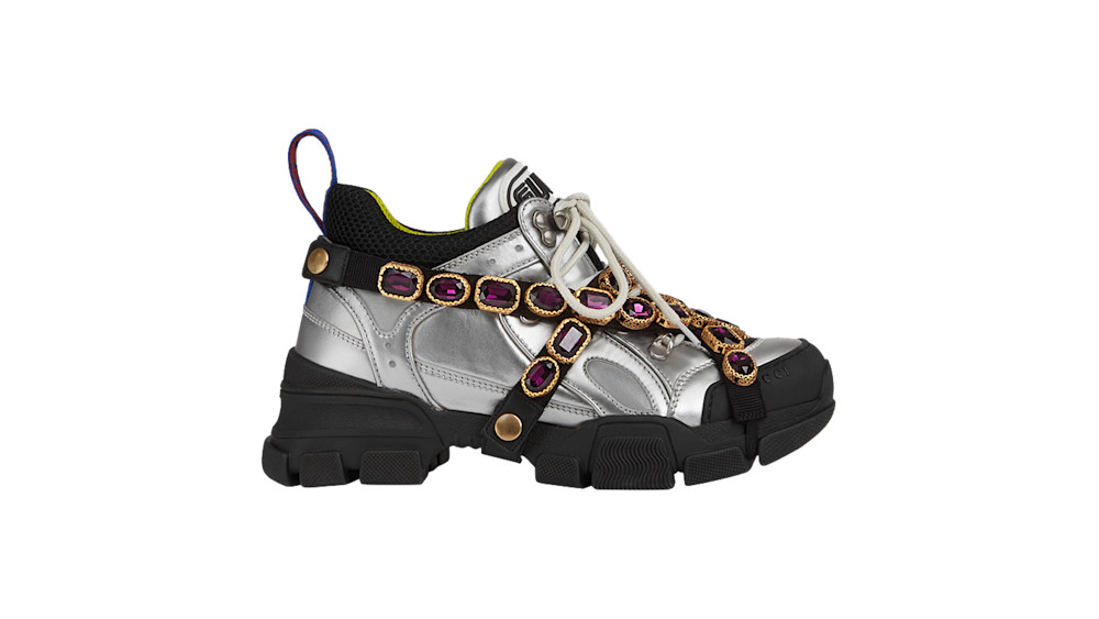 Gucci flashtrek sneaker with removable crystals price discount
