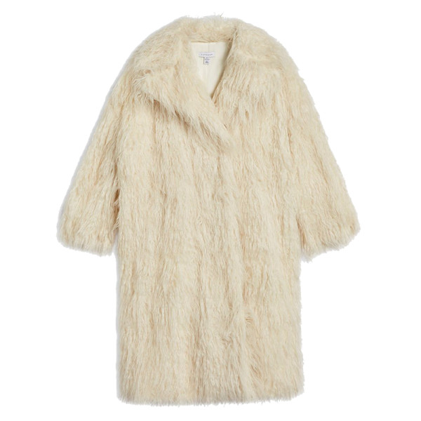 Topshop mongolian faux fur coat