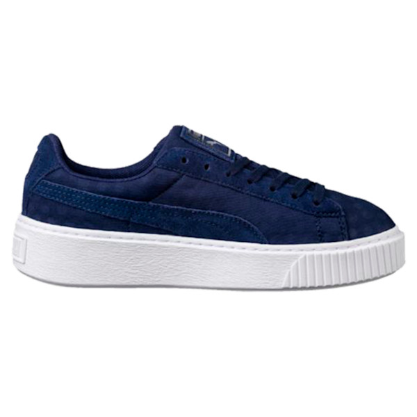 Puma basket platform blue sales