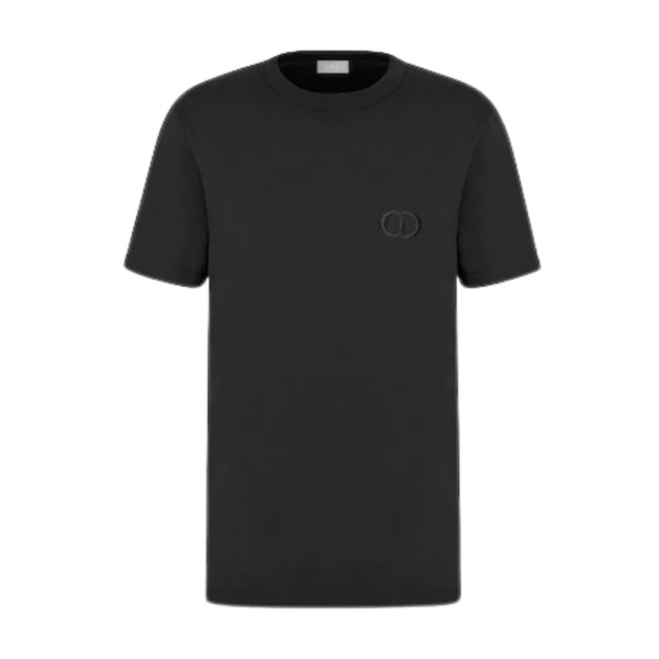 Cd icon black coton t shirt