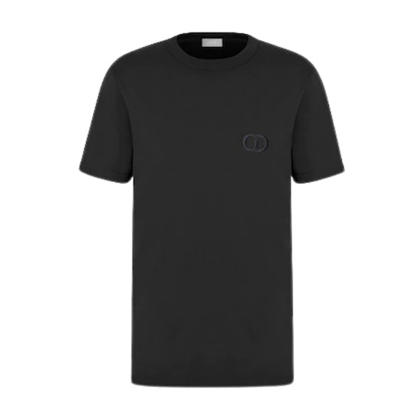 【新作】DIOR CD Icon コットン Tシャツ Dior - CD Icon Black Coton T-Shirt | Story + Rain