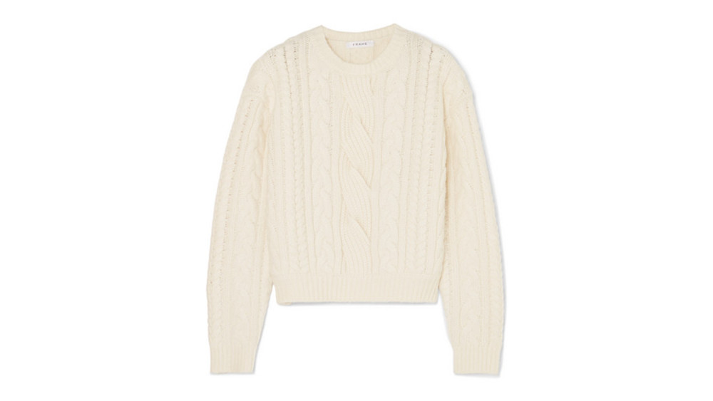 Frame - Cable-Knit Wool-Blend Sweater | Story + Rain