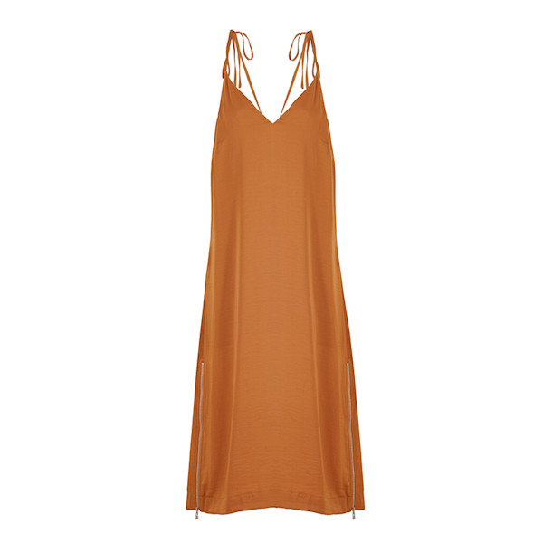 Avec Les Filles Zip Hem Slip Dress Story Rain