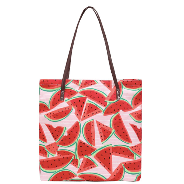 Romwe watermelon print canvas combination bag