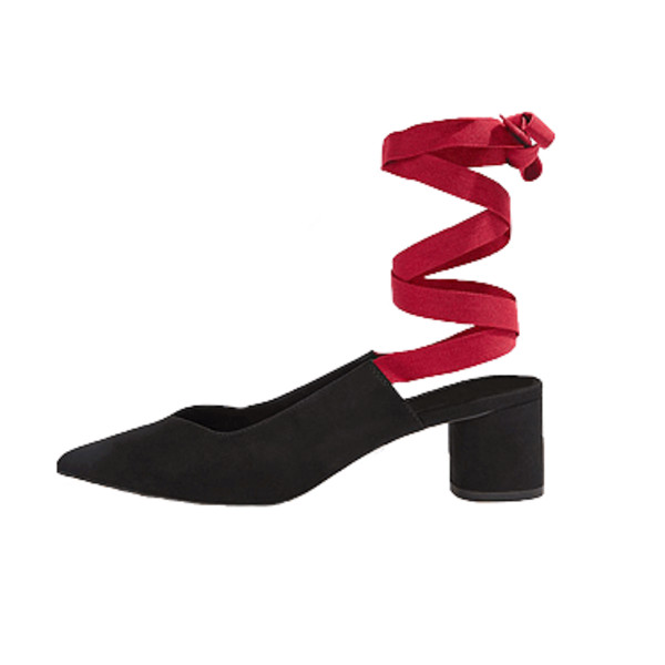 Topshop JEMMA Point Mid Heel Shoes Story Rain