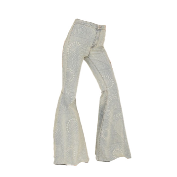 Free people just float on printed flare jeans