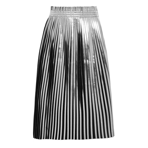 Mm6 maison martin margiela laminated plisse   skirt